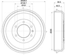 Mintex Brake Drum (Single) fits -Isuzu MBD387 (also fits other vehicles)