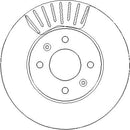 Disctech Brake Disc - Fits Bmw, Kia - ABD3819 - Front Axle