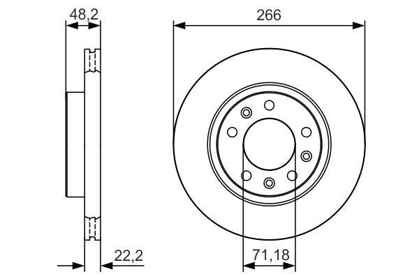 Bosch Brake Disc Pair Part No - 0986479C34