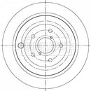 Borg & Beck Brake Disc Pair Part No -BBD5361