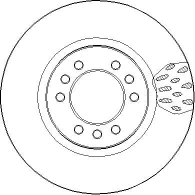 Disctech Brake Disc - Fits Iveco, Opel - ABD3041 - Front Axle