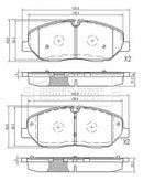 Borg & Beck Front Brake Pad Set -BBP2625