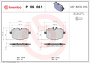 Brembo Brake Pad Set - P06061