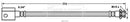 Borg & Beck Brake Hose Part No -BBH7651
