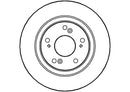 Disctech Brake Disc - Fits Honda, Hyundai - ABD2743 - Rear Axle