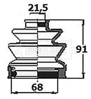 Borg & Beck Cv Joint Boot Kit Part No -BCB6153