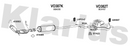 Klarius VO387K - Box With Centre Pipe  - Fits Volvo V70 2.0
