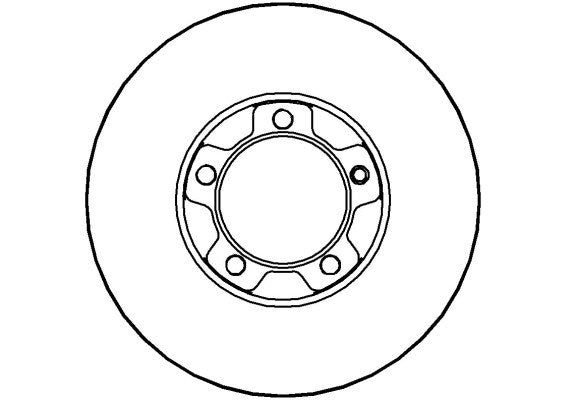 Disctech Brake Disc - Fits Seat, Vw - ABD2965 - Front Axle