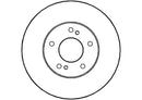 Disctech Brake Disc - Fits Ford, Nissan - ABD3517 - Front Axle