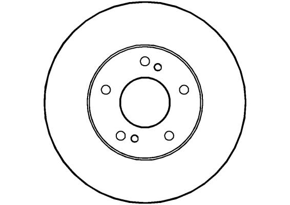 Disctech Brake Disc - Fits Ford, Nissan - ABD3517 - Front Axle