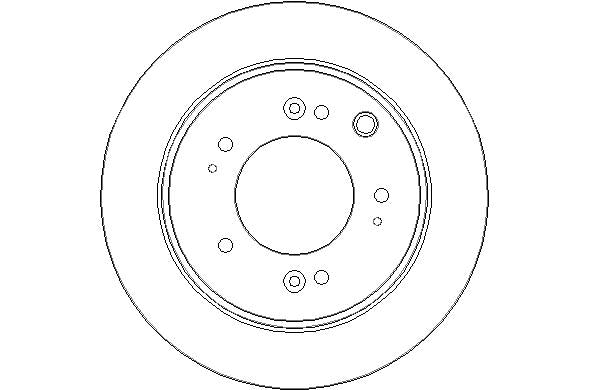 Disctech Brake Disc - Fits Citroën, Kia - ABD3149 - Rear Axle
