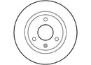 Disctech Brake Disc - Fits Citroën - ABD2872 - Front Axle