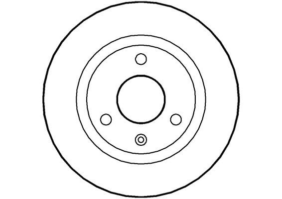 Disctech Brake Disc - Fits Citroën - ABD2872 - Front Axle