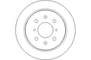 Disctech Brake Disc - Fits Honda, Iveco - ABD3037 - Rear Axle