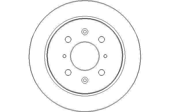 Disctech Brake Disc - Fits Honda, Iveco - ABD3037 - Rear Axle