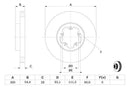 Bosch Brake Disc > Single Bd1170 Part No - 0986479307