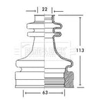 Borg & Beck Cv Joint Boot Kit Part No -BCB2770