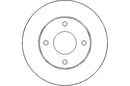 Disctech Brake Disc - Fits Ford, Nissan - ABD2602 - Front Axle