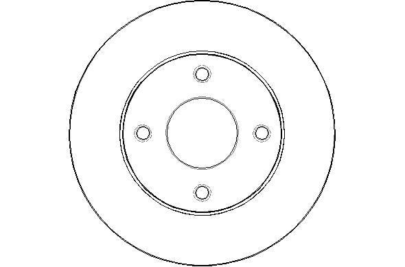Disctech Brake Disc - Fits Ford, Nissan - ABD2602 - Front Axle