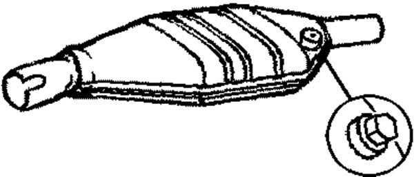 Klarius 370158 - Catalyst Non Type Approved