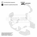 Borg & Beck Turbo Hose Part No -BTH1062