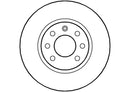 Disctech Brake Disc - Fits Mitsubishi, Volvo - ABD3135 - Front Axle