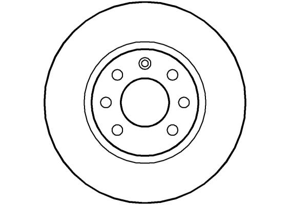 Disctech Brake Disc - Fits Mitsubishi, Volvo - ABD3135 - Front Axle