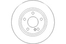 Disctech Brake Disc - Fits Land rover, Mercedes-benz - ABD3214 - Rear Axle
