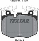 Textar Brake Pad Set - 2242501