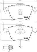 Mintex Brake Pad Set fits -Audi MDB2336 (also fits other vehicles)