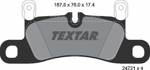 Textar Brake Pad Set - 2472102