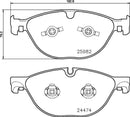 Mintex Brake Pad Set fits -Jaguar MDB3376 (also fits other vehicles)