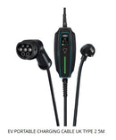 EV Charging Cable - 3 Pin Plug to Type 2 - 295261
