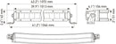 HELLA 1FJ 358 196-321 LED-Spotlight - Black Magic Slim Lightbar 40" - 12/24V - 6815lm