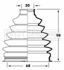 First Line Cv Joint Boot Kit Part No -FCB6052