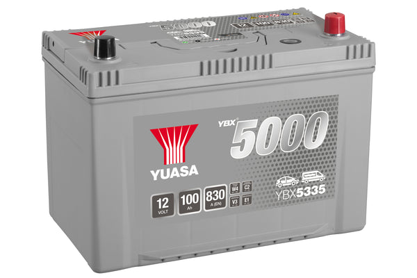 Yuasa YBX5335 - 5335 Silver High Performance SMF Car Battery - 5 Year Warranty