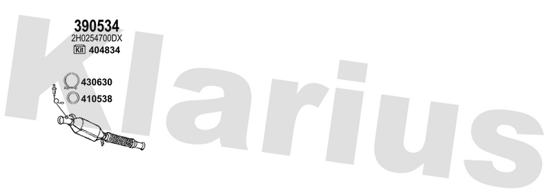 Klarius 390534 - Catalyst & Dpf Combined  - Fits Volkswagen Amarok 2.0TDi