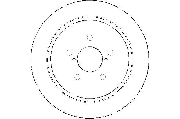 Disctech Brake Disc - Fits Chrysler, Subaru - ABD3033 - Rear Axle