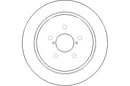 Disctech Brake Disc - Fits Chrysler, Subaru - ABD3033 - Rear Axle