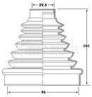 Borg & Beck Cv Joint Boot Kit Part No -BCB6220