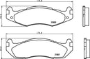 Mintex Brake Pad Set fits -Amc Hummer Jeep MDB1523 (also fits other vehicles)