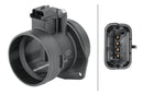 HELLA 8ET 358 095-651 Air Mass Sensor - 4-pin connector - Pipe-neck