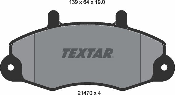 Textar Brake Pad Set - 2147001