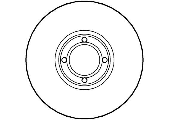 Disctech Brake Disc - Fits Austin, Ford - ABD2659 - Front Axle