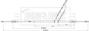 Borg & Beck Parking Brake Cable - BKB3899