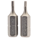 Draper 2PC 25mm 2.0MM HEX S/D Bit - 63945