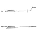BM Cats Approved Diesel Catalytic Converter & Silicon Carbide (SiC) DPF - BM11274HP with Fitting Kit - FK11274