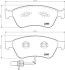 Mintex Brake Pad Set fits -Audi MDB2825 (also fits other vehicles)