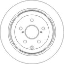 Disctech Brake Disc - Fits Kia, Lexus - ABD3825 - Rear Axle