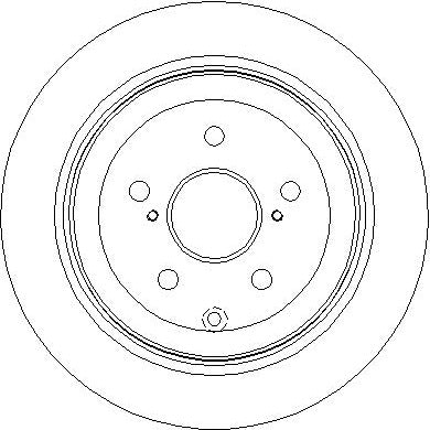 Disctech Brake Disc - Fits Kia, Lexus - ABD3825 - Rear Axle